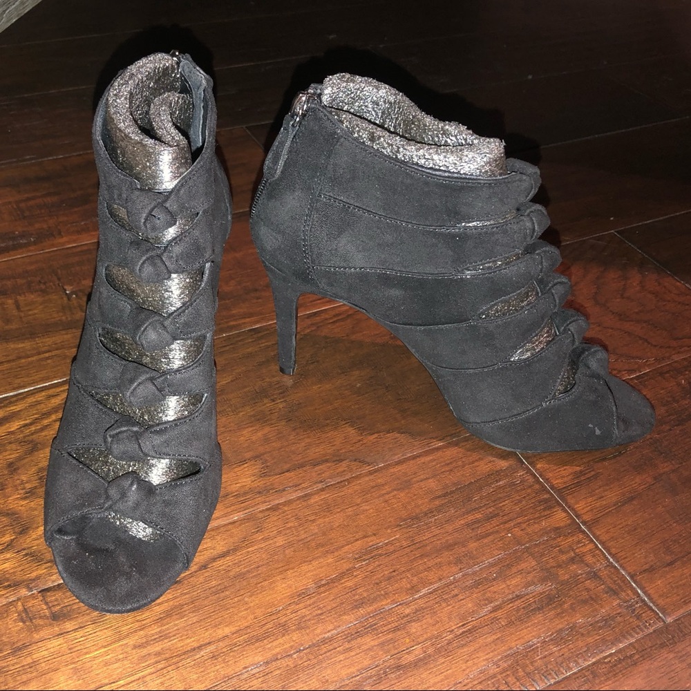Black Suede Booties